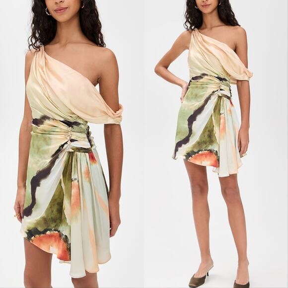 AMUR Elowen Print Mini Dress - Picture 1 of 5